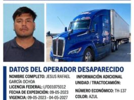 Piden ayuda para localizar a operador desaparecido tras el robo de un tractocamión en Acatzingo, Puebla